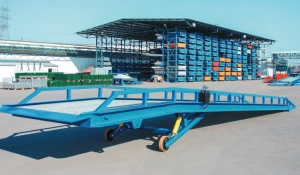 Рампа мобильная Doorhan с опорой RMTS синяя